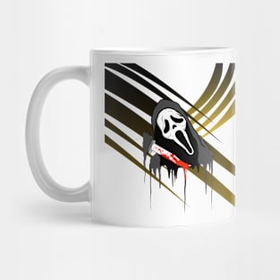 Scream VI  (Scream 6)  ghostface ghost face scary horror movie graphic design by ironpalette Mug